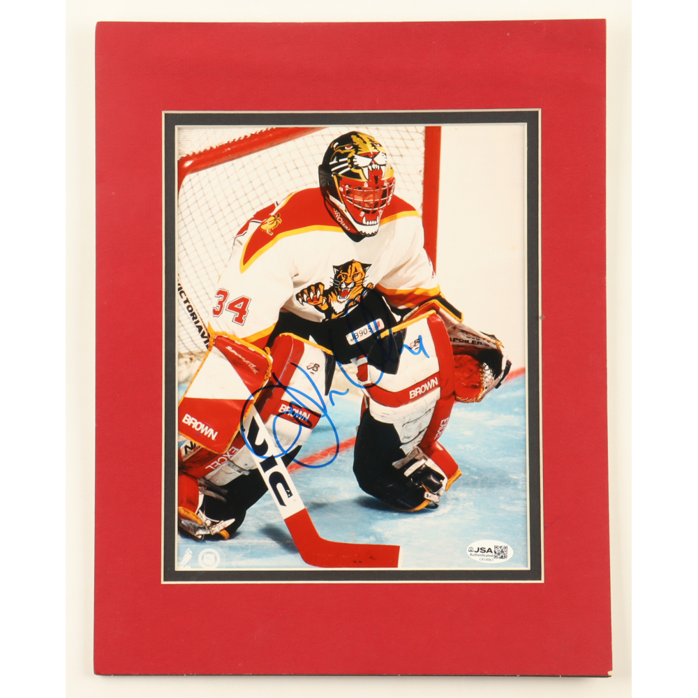 John Vanbiesbrouck Signed Panthers 11x14 Custom Matted Photo Display (JSA) at PristineAuction.com