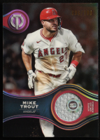 Mike Trout 2025 Topps Tribute Stamp of Approval Relics #SOAMT #096/199 at PristineAuction.com