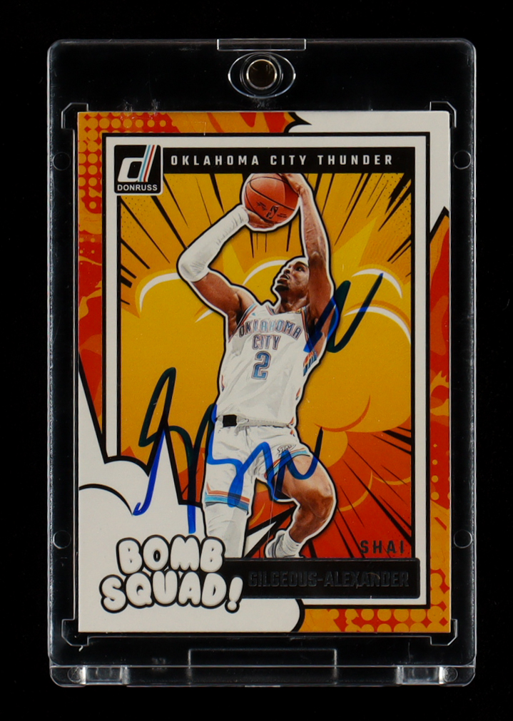 Shai Gilgeous-Alexander Signed 2024-25 Donruss Bomb Squad #12 (JSA) at PristineAuction.com Shai Gilgeous-Alexander Signed 2024-25 Donruss Bomb Squad #12 (JSA) at PristineAuction.com