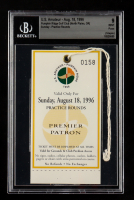 1996 U.S. Amateur Pumpkin Ridge Golf Club Ticket (BGS | Auto Grade 9) at PristineAuction.com