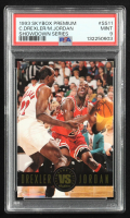 Clyde Drexler / Michael Jordan 1993-94 SkyBox Premium Showdown Series #SS11 (PSA 9) at PristineAuction.com