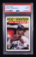 Rickey Henderson 1986 Topps #716 AS (PSA 8) at PristineAuction.com