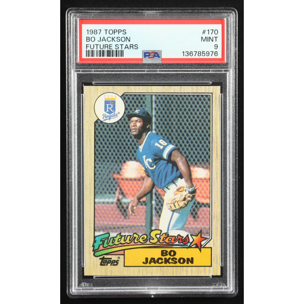 Bo Jackson 1987 Topps #170 RC (PSA 9) at PristineAuction.com