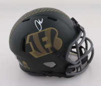 Chad 'Ochocinco' Johnson Signed Bengals Salute To Service Alternate Speed Mini Helmet (Beckett) at PristineAuction.com