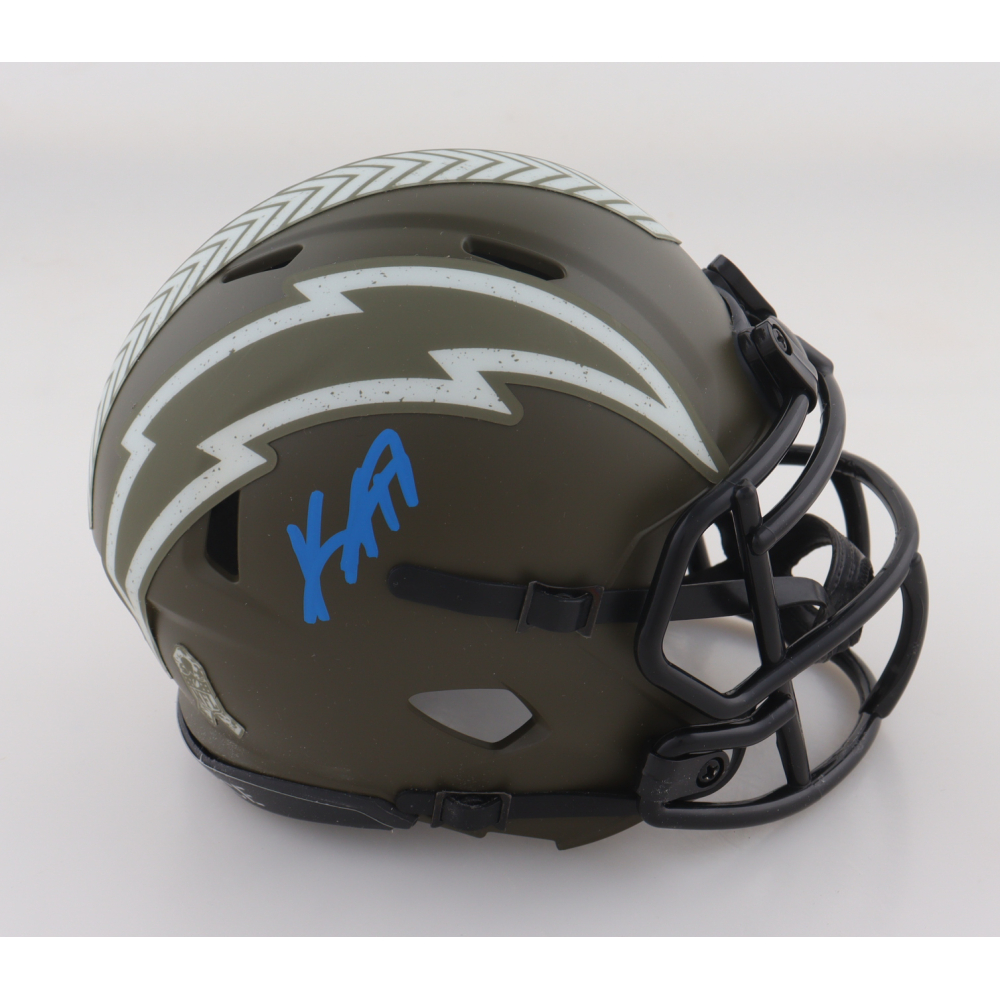Keenan Allen Signed Chargers Salute To Service Alternate Speed Mini Helmet (Beckett) at PristineAuction.com