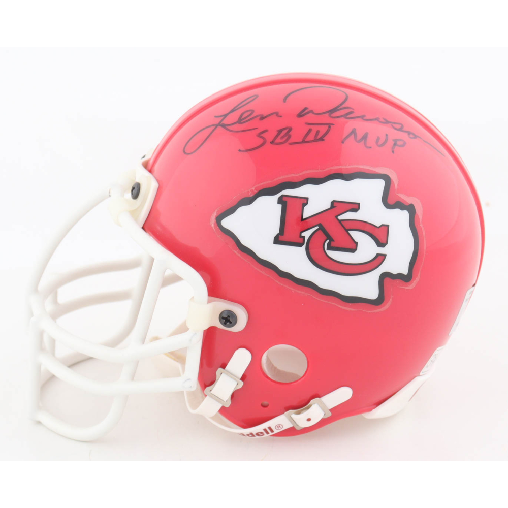 Len Dawson Signed Chiefs Mini Helmet (NSD) at PristineAuction.com
