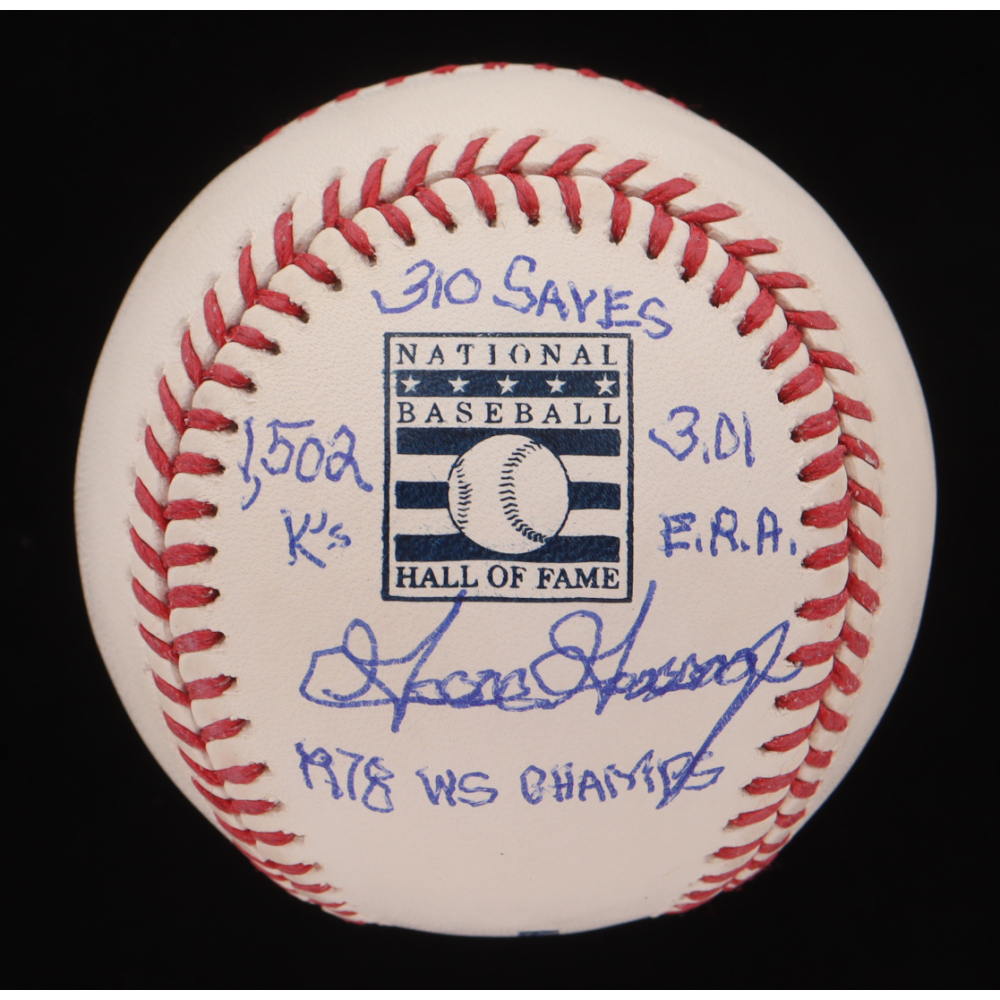Goose Gossage Signed OML Hall of Fame Logo Baseball With Multiple Career Highlight Inscriptions (JSA) at PristineAuction.com