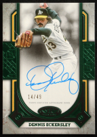 Dennis Eckersley 2024 Topps Tier One Prime Performers Autographs Green Foil #PPADE #14/49 at PristineAuction.com