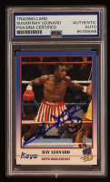 Sugar Ray Leonard Signed 1991 Kayo #90 (PSA) at PristineAuction.com