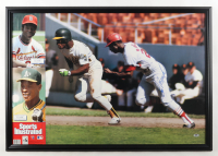 Lou Brock Signed 1990 Vintage Sports Illustrated Custom Framed Poster Display (PSA) at PristineAuction.com
