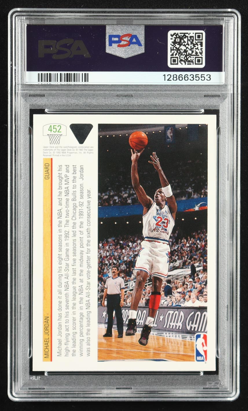 Michael Jordan 1991-92 Upper Deck #452 (PSA 9) at PristineAuction.com Michael Jordan 1991-92 Upper Deck #452 (PSA 9) at PristineAuction.com