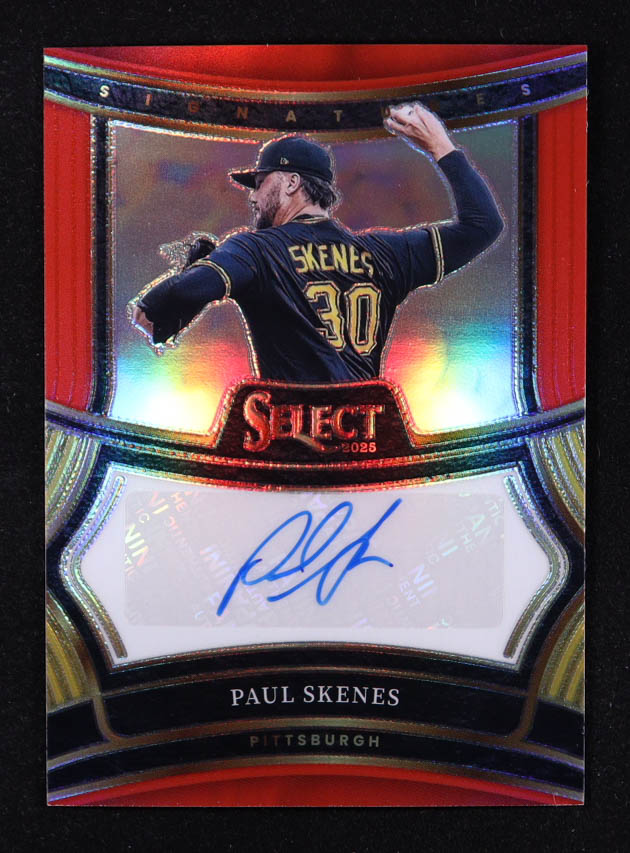 Paul Skenes 2025 Select Signatures Red Prizms #13 #72/99 at PristineAuction.com Paul Skenes 2025 Select Signatures Red Prizms #13 #72/99 at PristineAuction.com