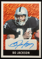 Bo Jackson 2025 Leaf Collective '48 Leaf Autographs Shimmer Orange #48ABJ1 #9/9 at PristineAuction.com
