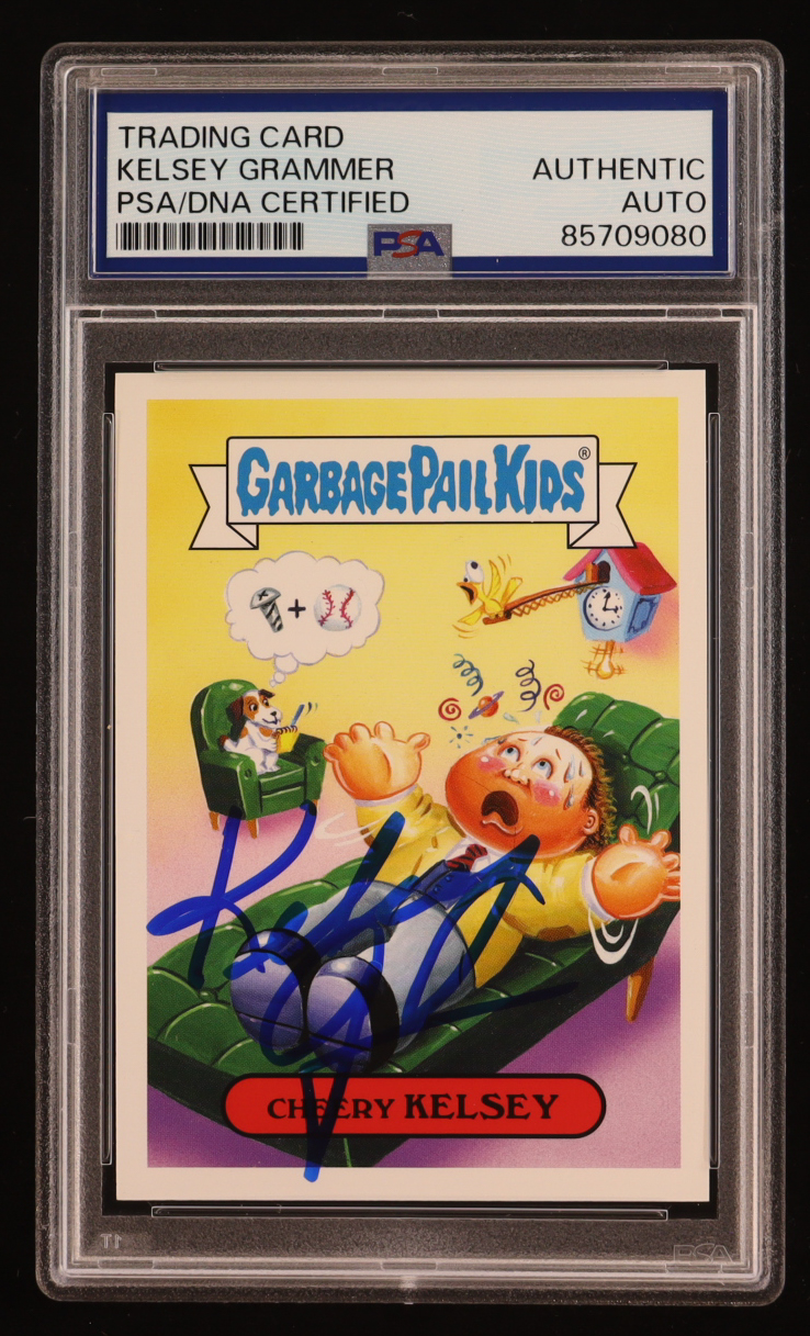 Kelsey Grammar Signed 2016 Topps Garbage Pail Kids Sydicated TV Series Sticker (PSA) at PristineAuction.com Kelsey Grammar Signed 2016 Topps Garbage Pail Kids Sydicated TV Series Sticker (PSA) at PristineAuction.com