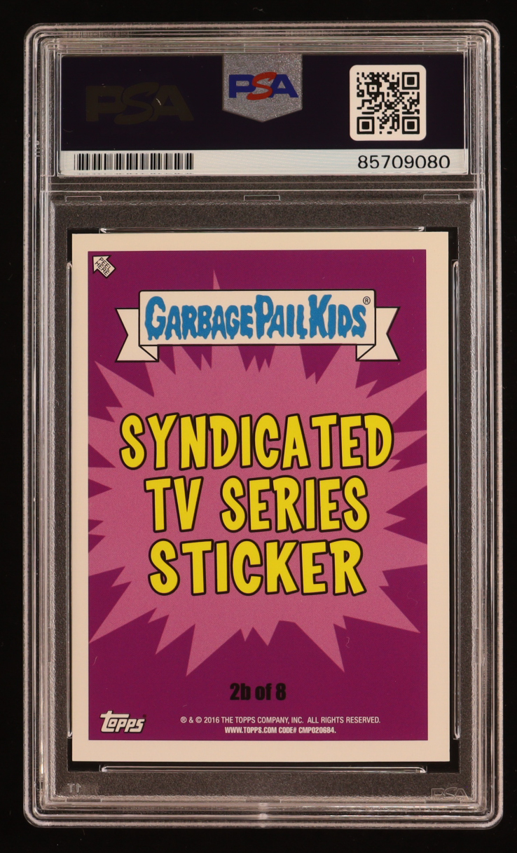 Kelsey Grammar Signed 2016 Topps Garbage Pail Kids Sydicated TV Series Sticker (PSA) at PristineAuction.com Kelsey Grammar Signed 2016 Topps Garbage Pail Kids Sydicated TV Series Sticker (PSA) at PristineAuction.com
