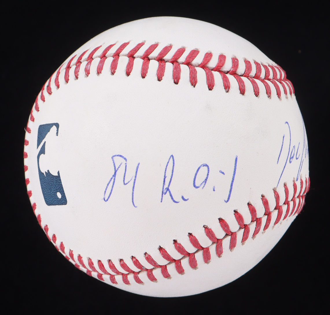 Dwight "Doc" Gooden Signed OML Baseball Inscribed "84 R.O.Y." & "85 CY" (Wilder Side of Sports) at PristineAuction.com Dwight "Doc" Gooden Signed OML Baseball Inscribed "84 R.O.Y." & "85 CY" (Wilder Side of Sports) at PristineAuction.com