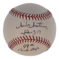Mike Matheny Signed OML Baseball Inscribed "49th Cards Mgr" (JSA & PSA) at PristineAuction.com