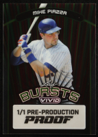 Mike Piazza 2024 Leaf Vivid Bursts Clear Pre-Production Proof #NNO #1/1 at PristineAuction.com