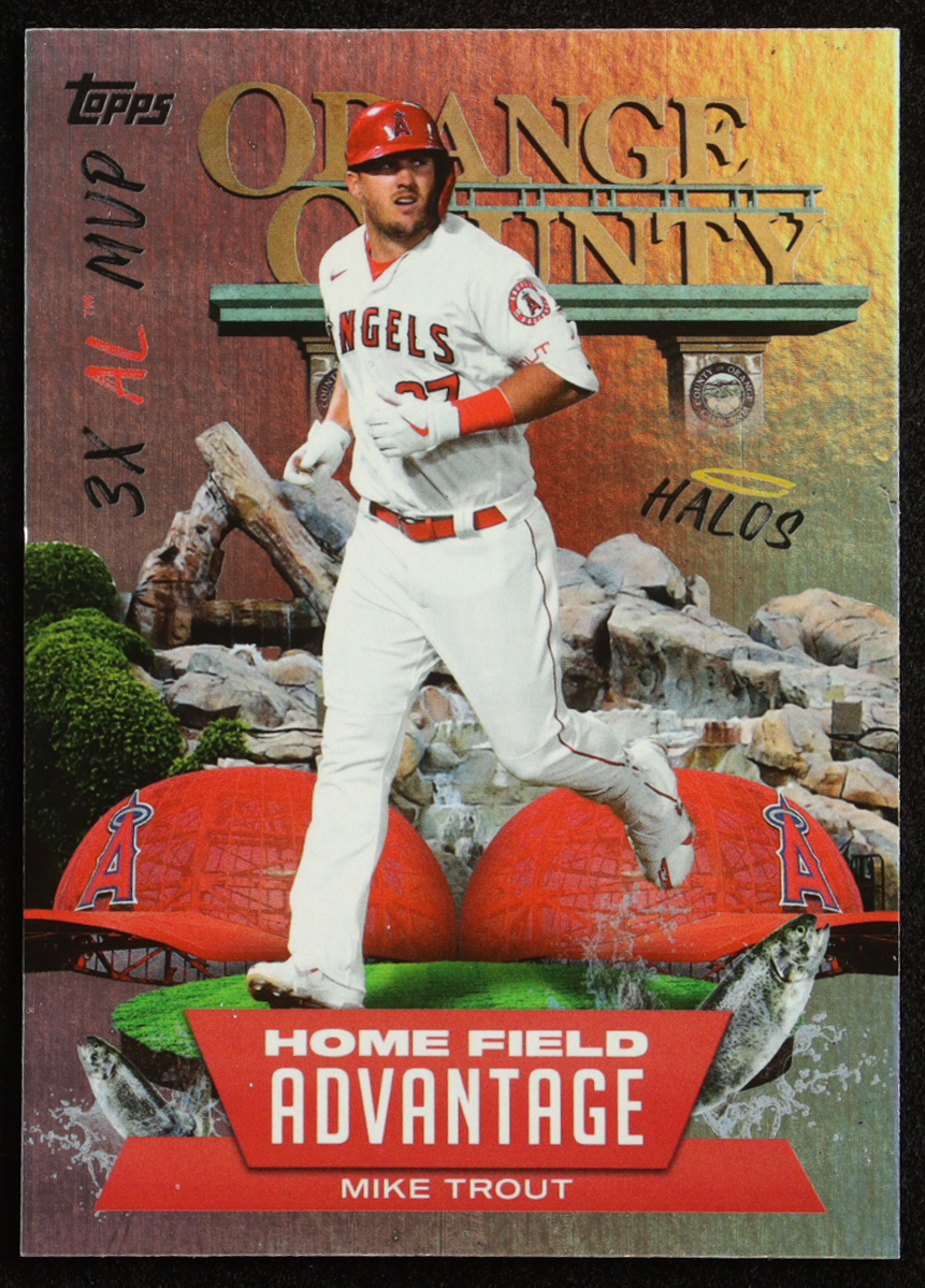 Mike Trout 2022 Topps Home Field Advantage #HA5 at PristineAuction.com Mike Trout 2022 Topps Home Field Advantage #HA5 at PristineAuction.com