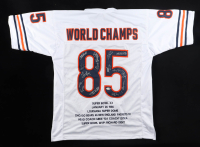 1985 Bears World Champions Highlights Jersey Team-Signed by (14) with Mike Singletary, Willlie Gault, Shaun Gayle, Stefan Humphries (JSA) at PristineAuction.com
