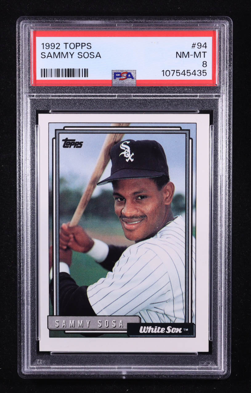 Sammy Sosa 1992 Topps #94 (PSA 8) at PristineAuction.com Sammy Sosa 1992 Topps #94 (PSA 8) at PristineAuction.com