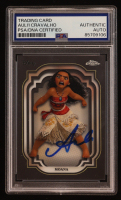 Auli'i Cravalho Signed 2025 Topps Chrome Disney Moana #169 (PSA) at PristineAuction.com