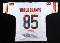 1985 Bears World Champions Highlights Jersey Team-Signed by (14) with Mike Singletary, Willlie Gault, Shaun Gayle, Stefan Humphries (JSA) at PristineAuction.com