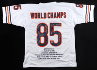1985 Bears World Champions Highlights Jersey Team-Signed by (14) with Mike Singletary, Willlie Gault, Shaun Gayle, Stefan Humphries (JSA) at PristineAuction.com