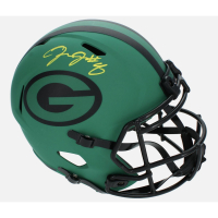 Josh Jacobs Signed Packers Full-Size Rave Alternate Speed Helmet (Radtke) at PristineAuction.com