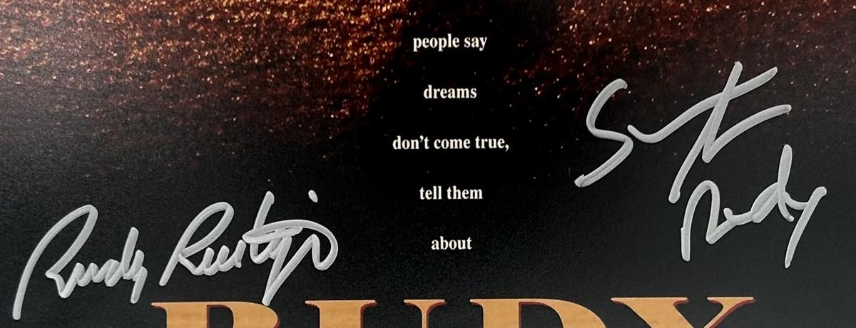 Rudy Ruettiger & Sean Astin Signed "Rudy" 11x14 Photo (JSA) at PristineAuction.com Rudy Ruettiger & Sean Astin Signed "Rudy" 11x14 Photo (JSA) at PristineAuction.com