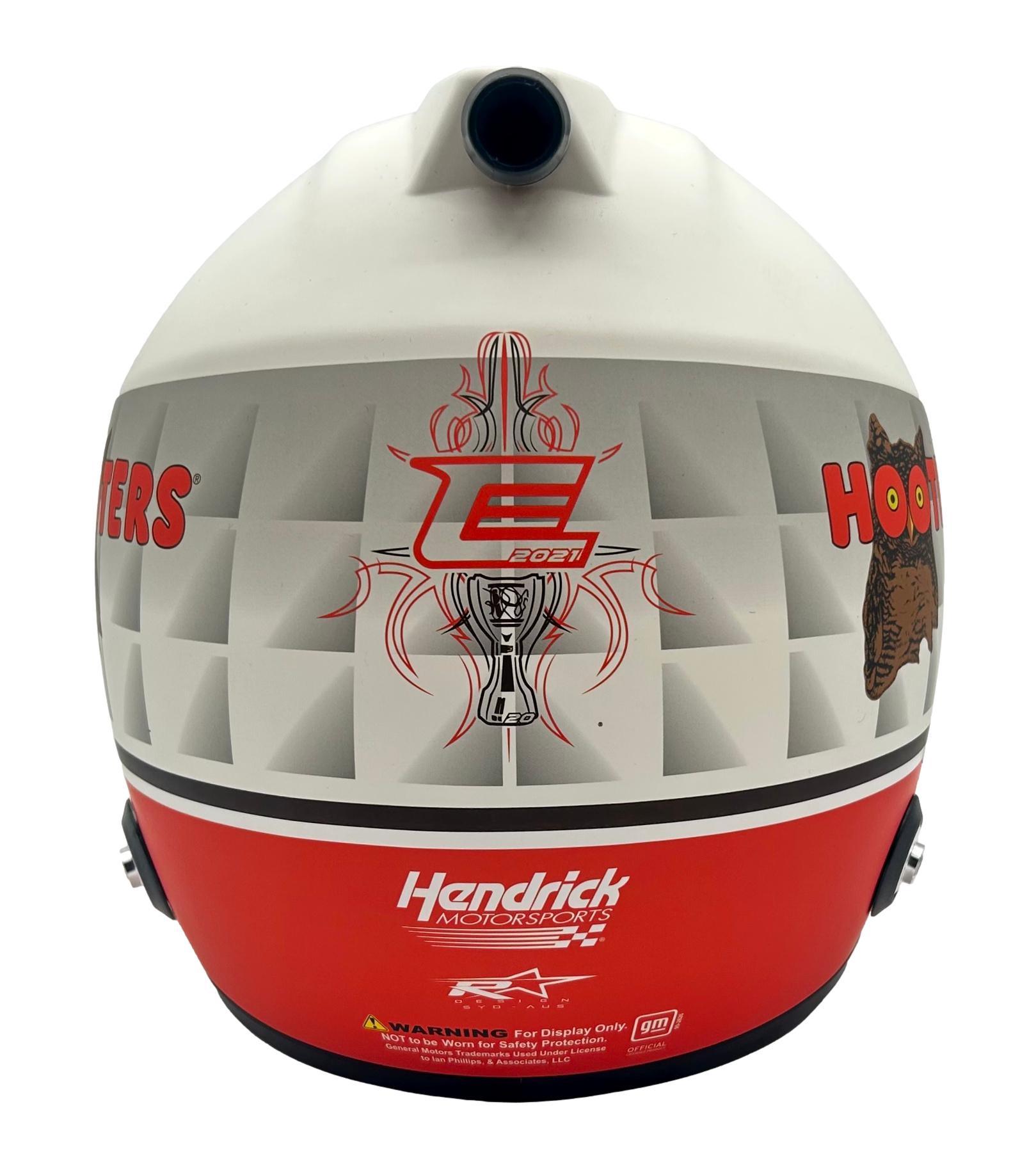 Chase Elliott Signed NASCAR LE Hooters Full-Size Helmet (Elliott) at PristineAuction.com Chase Elliott Signed NASCAR LE Hooters Full-Size Helmet (Elliott) at PristineAuction.com