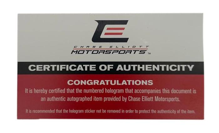 Chase Elliott Signed NASCAR LE Hooters Full-Size Helmet (Elliott) at PristineAuction.com Chase Elliott Signed NASCAR LE Hooters Full-Size Helmet (Elliott) at PristineAuction.com