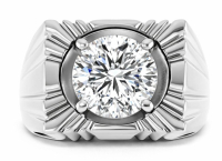 Men's 4.33 Carats Lab Grown Diamond Ring G, VS1 | $7,300 Estimated Retail Value (UGL & IGI Certs) | Brand New at PristineAuction.com