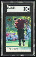 Tiger Woods 2001 Upper Deck #1 RC (SGC 10) at PristineAuction.com
