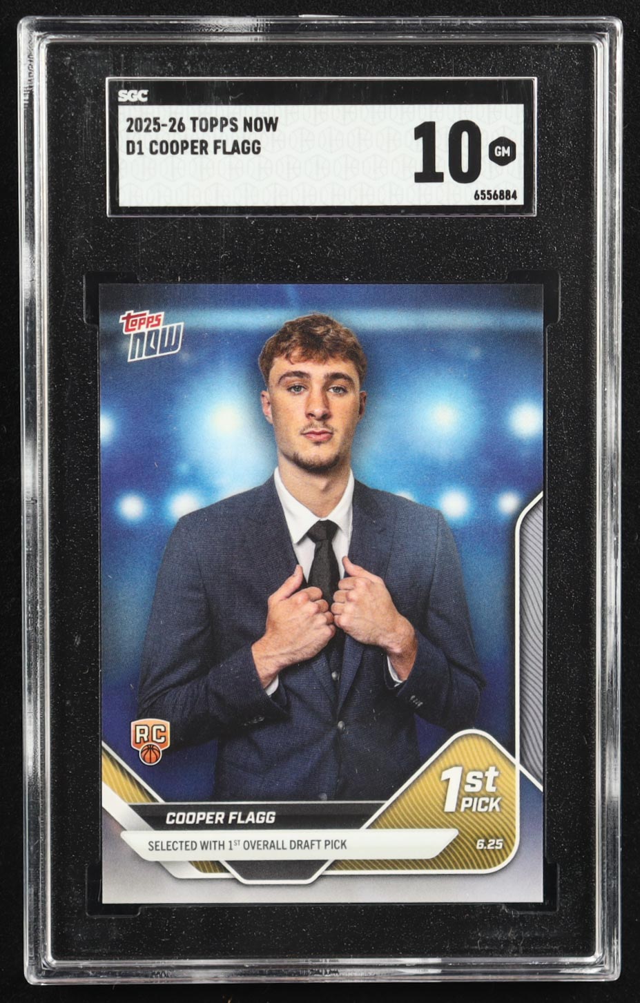Cooper Flagg 2025 Topps Now #D1 RC (SGC 10) at PristineAuction.com Cooper Flagg 2025 Topps Now #D1 RC (SGC 10) at PristineAuction.com