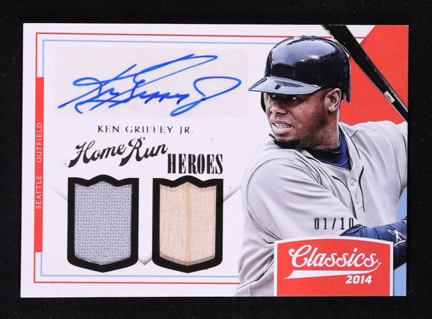 Ken Griffey Jr. 2014 Classics Home Run Heroes Materials Combos Signatures #16 #01/10 at PristineAuction.com Ken Griffey Jr. 2014 Classics Home Run Heroes Materials Combos Signatures #16 #01/10 at PristineAuction.com