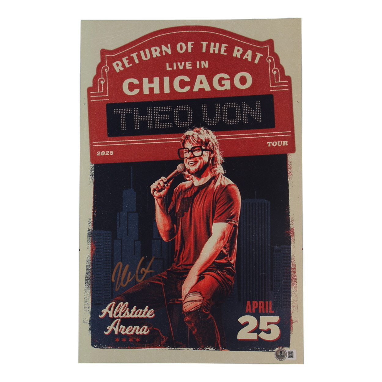 Theo Von Signed 11x17 Poster (Beckett) at PristineAuction.com Theo Von Signed 11x17 Poster (Beckett) at PristineAuction.com