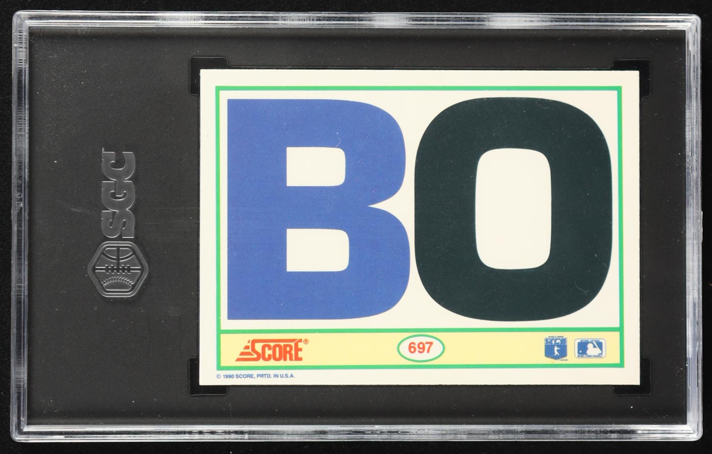 Bo Jackson 1990 Score #697 FB/BB (SGC 9) at PristineAuction.com Bo Jackson 1990 Score #697 FB/BB (SGC 9) at PristineAuction.com