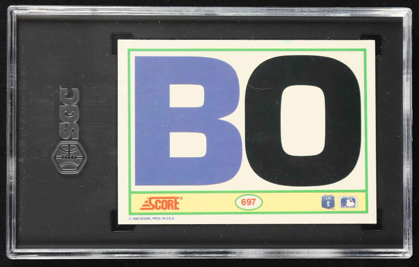 Bo Jackson 1990 Score #697 FB/BB (SGC 9) at PristineAuction.com Bo Jackson 1990 Score #697 FB/BB (SGC 9) at PristineAuction.com