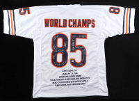 1985 Bears World Champions Highlights Jersey Team-Signed by (14) with Mike Singletary, Willlie Gault, Shaun Gayle, Stefan Humphries (JSA) at PristineAuction.com