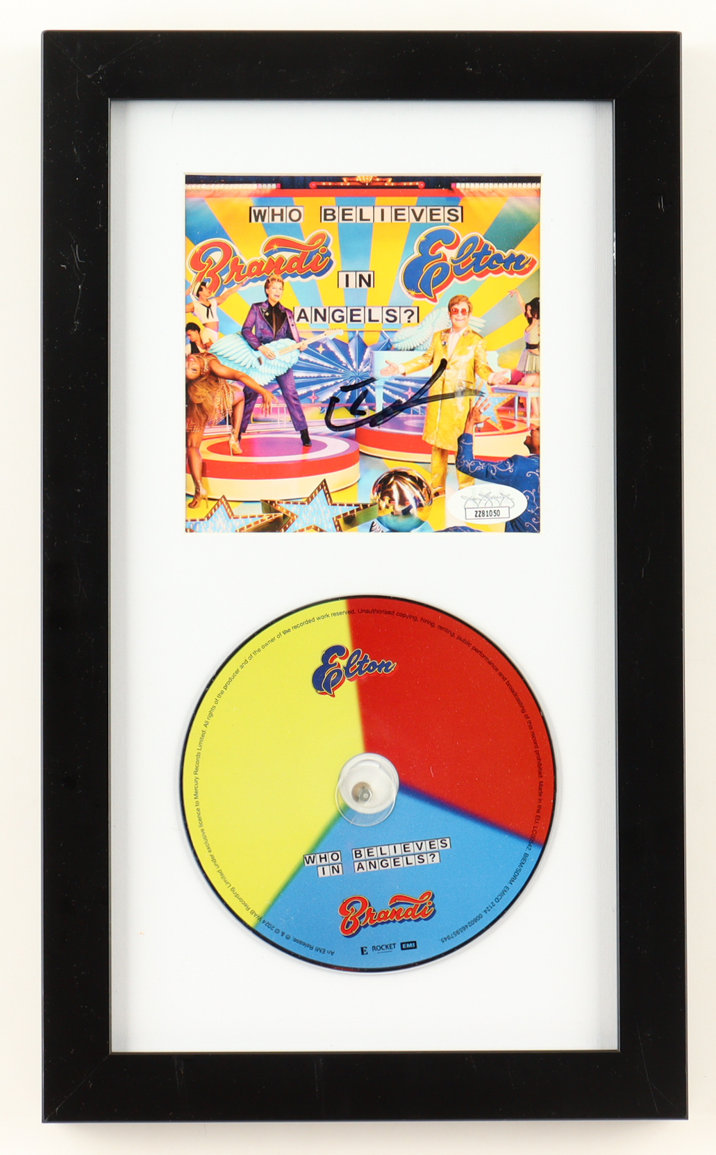Elton John Signed Custom Framed "Who Believes in Angels?" CD Insert Display with Disc (JSA) at PristineAuction.com Elton John Signed Custom Framed "Who Believes in Angels?" CD Insert Display with Disc (JSA) at PristineAuction.com