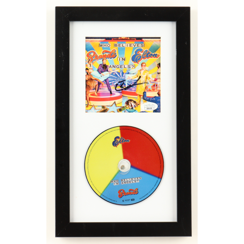 Elton John Signed Custom Framed "Who Believes in Angels?" CD Insert Display with Disc (JSA) at PristineAuction.com
