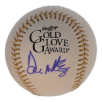 Don Mattingly Signed Gold Glove Award Logo Baseball (JSA) at PristineAuction.com