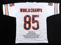 1985 Bears World Champions Highlights Jersey Team-Signed by (14) with Mike Singletary, Willlie Gault, Shaun Gayle, Stefan Humphries (JSA) at PristineAuction.com
