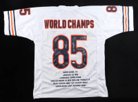 1985 Bears World Champions Highlights Jersey Team-Signed by (14) with Mike Singletary, Willlie Gault, Shaun Gayle, Stefan Humphries (JSA) at PristineAuction.com
