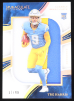 Tre Harris 2025 Immaculate Collection Clearly Immaculate Rookie Jerseys Prime #37 #37/49 RC at PristineAuction.com