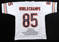 1985 Bears World Champions Highlights Jersey Team-Signed by (14) with Mike Singletary, Willlie Gault, Shaun Gayle, Stefan Humphries (JSA) at PristineAuction.com