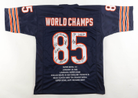 1985 Bears World Champions Highlights Jersey Team-Signed by (14) with Mike Singletary, Willlie Gault, Shaun Gayle, Stefan Humphries (JSA) at PristineAuction.com