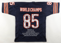 1985 Bears World Champions Highlights Jersey Team-Signed by (14) with Mike Singletary, Willlie Gault, Shaun Gayle, Stefan Humphries (JSA) at PristineAuction.com