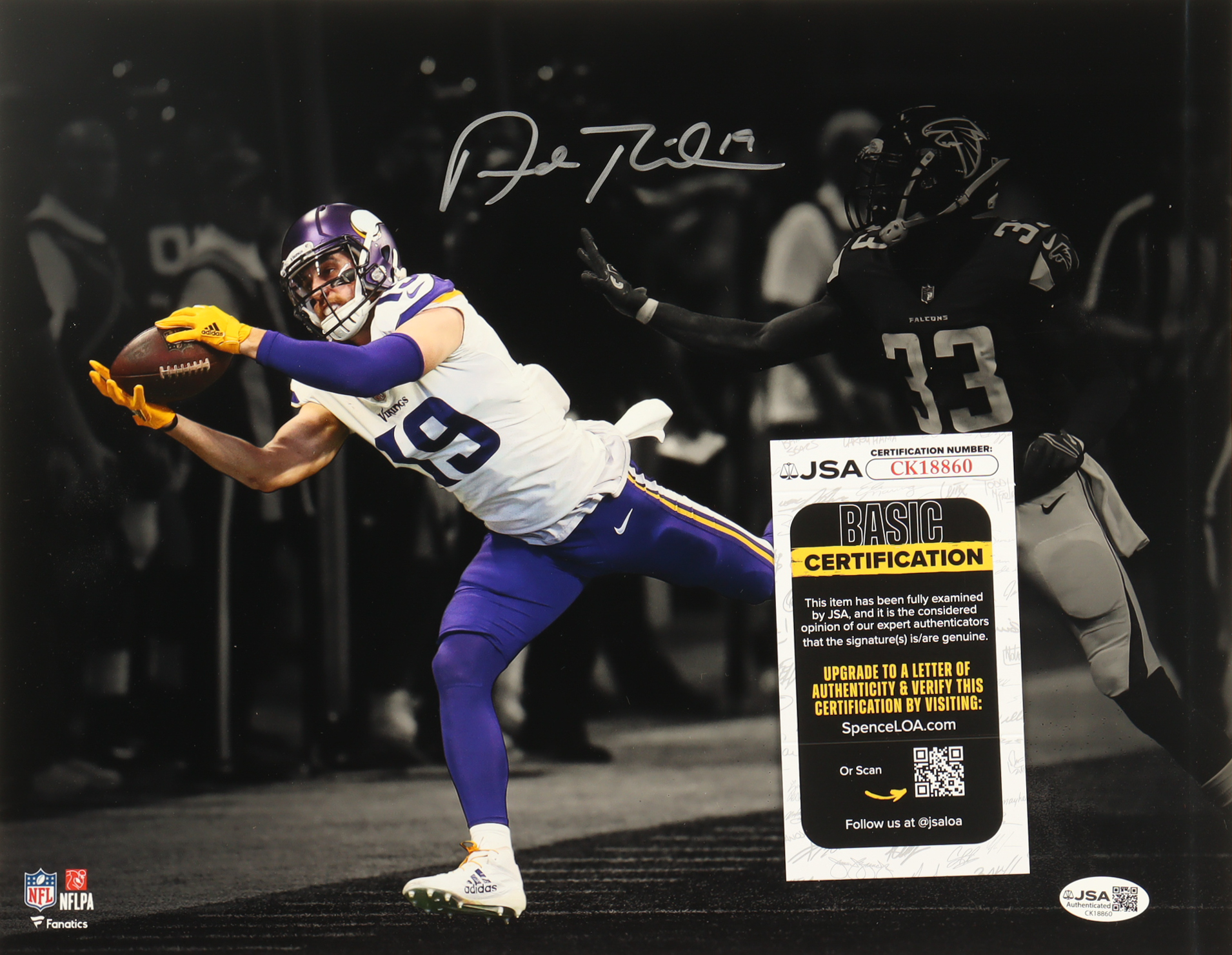 Adam Thielen Signed Vikings 11x14 Photo (JSA) at PristineAuction.com Adam Thielen Signed Vikings 11x14 Photo (JSA) at PristineAuction.com